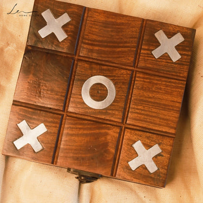 Handcrafted Wooden Indoor Game - Tic Tac Toe