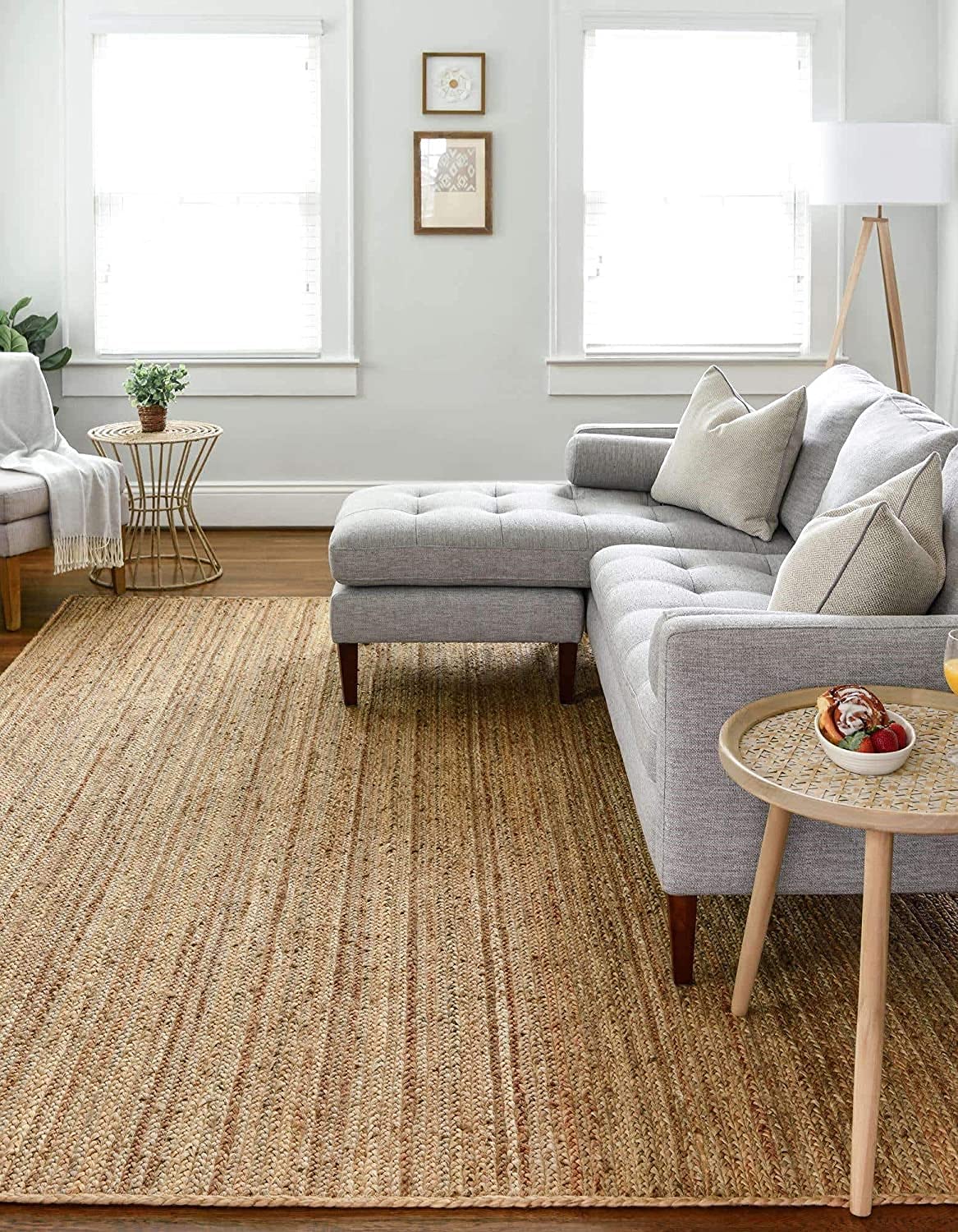 Hand Woven Reversible Natural Jute Carpet