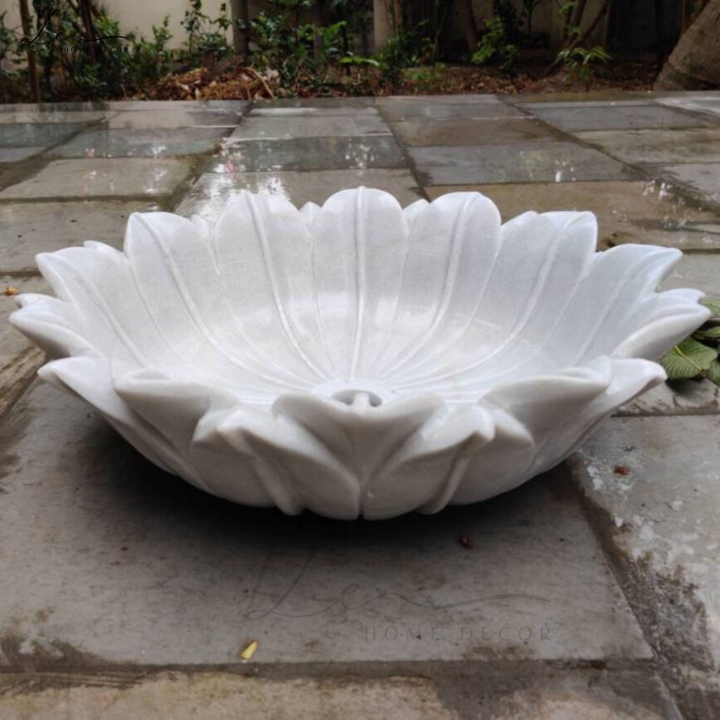 White Lotus Marble Wash Basin