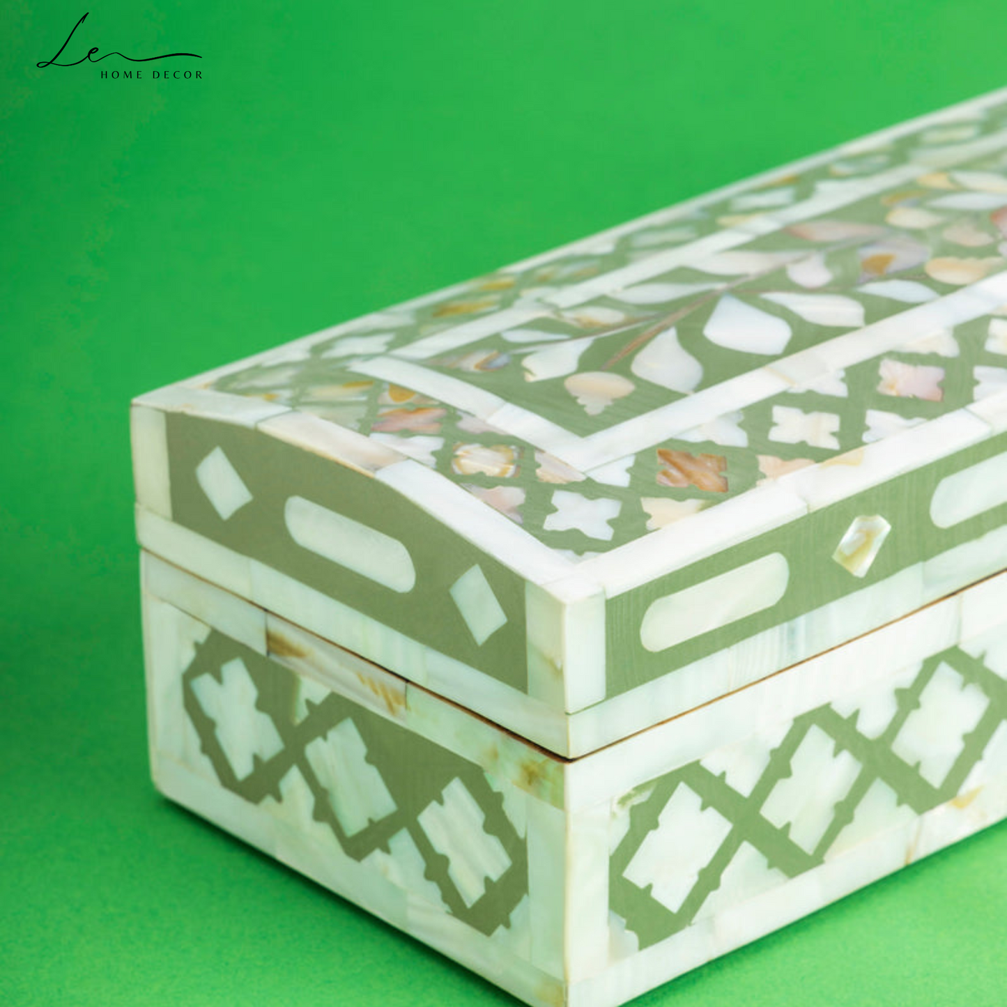 Pearl Decorative Box - Olive