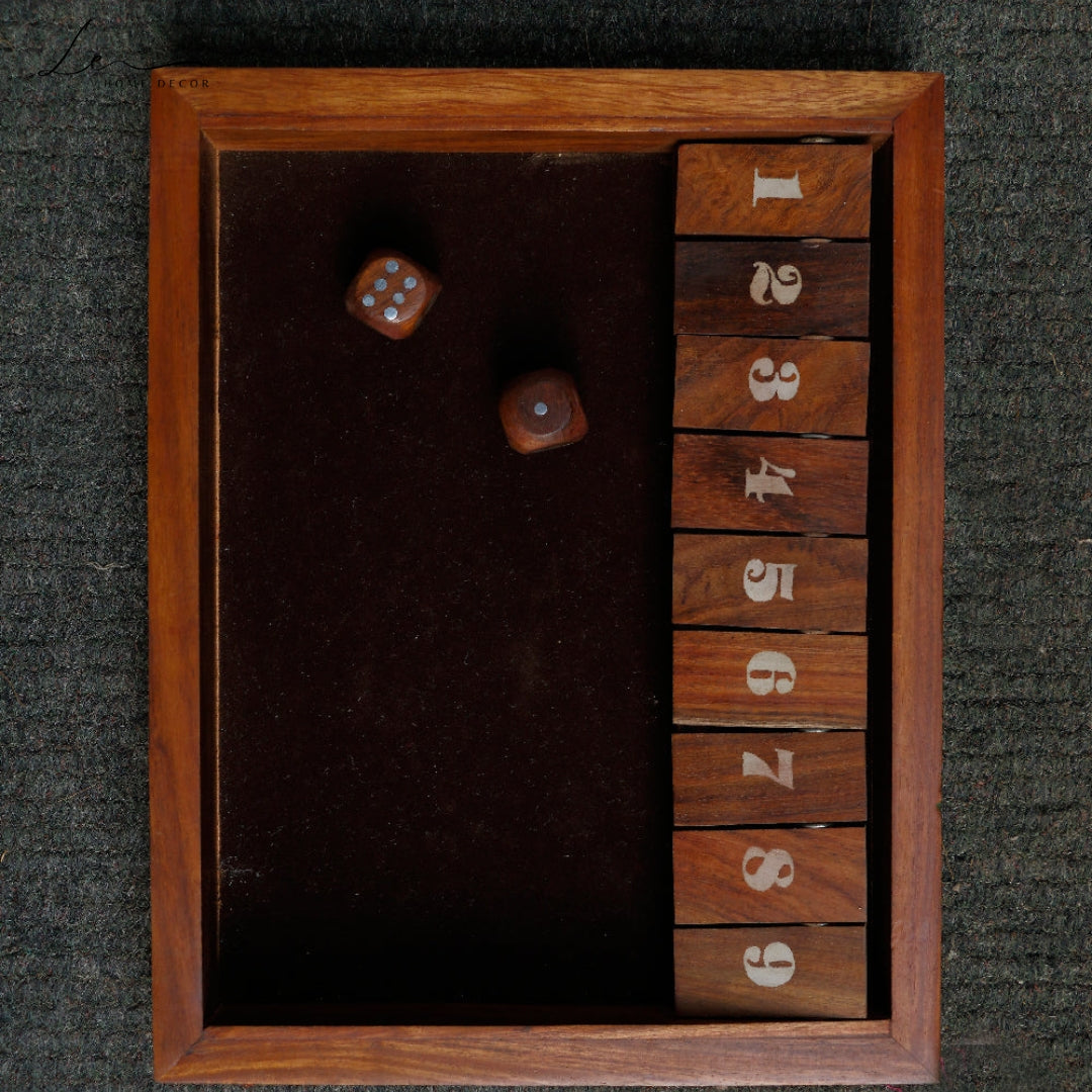 Shut The Box Wooden Game