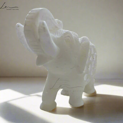 Fortune Marble Handcrafted Elephant Pair of 2