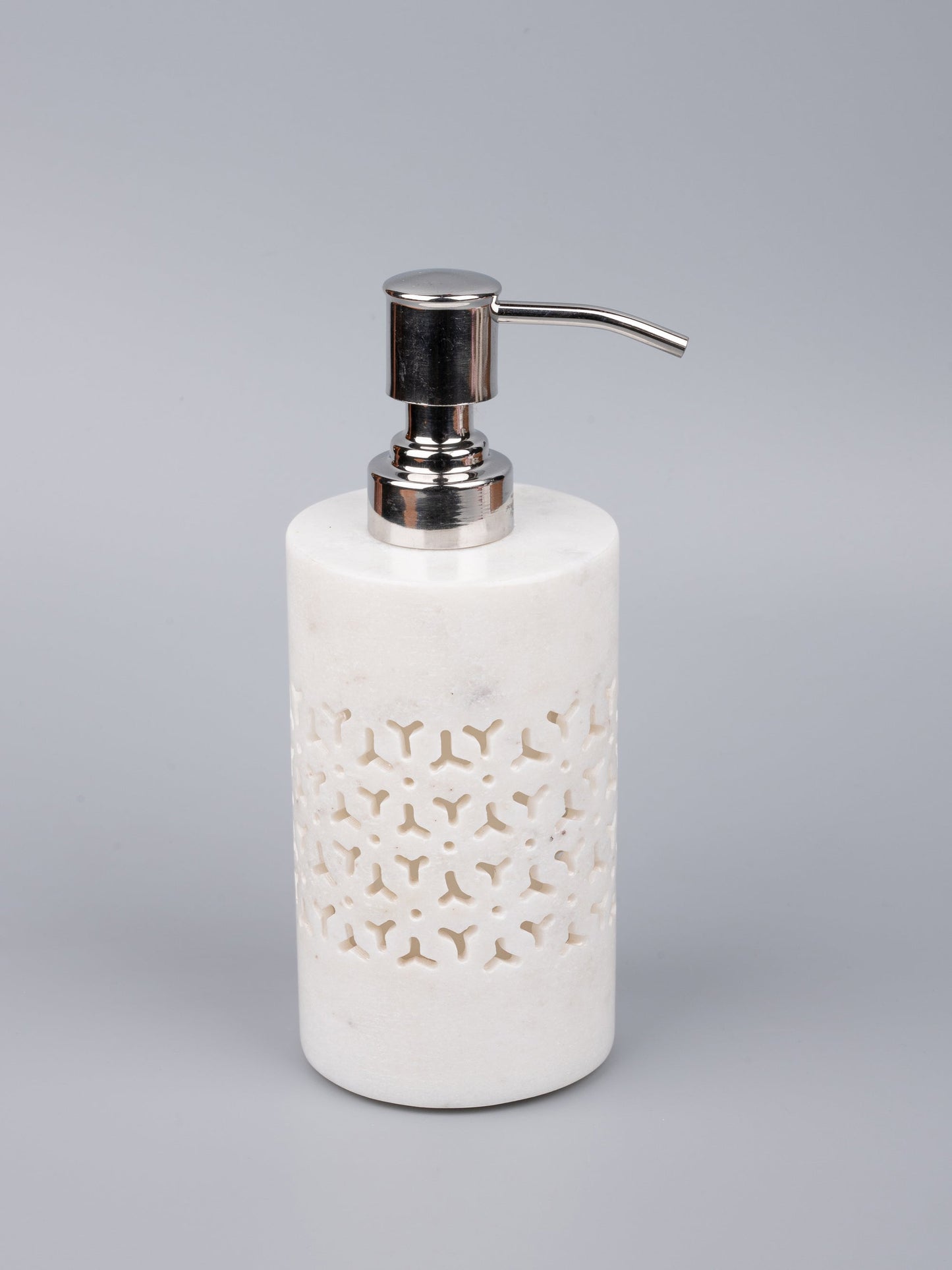 White Marble Soap Tray with Soap Dispenser