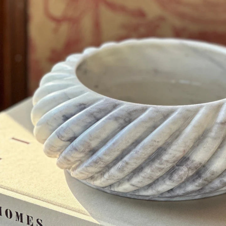 The Cruller Marble Twisted Bowl