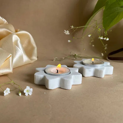 Christmas Decorative Marble Tealight Holders