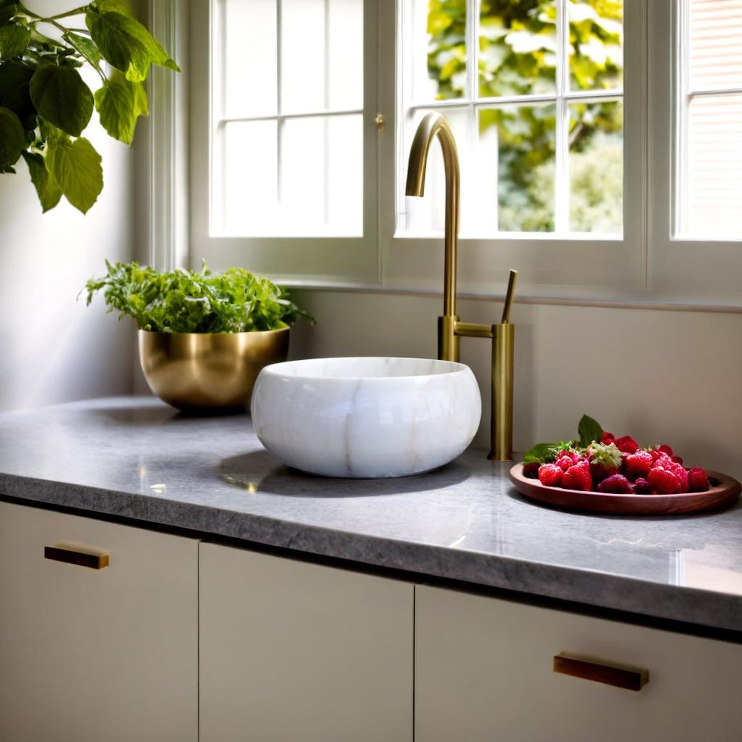 The Minimalist Round Marble Wash Basin