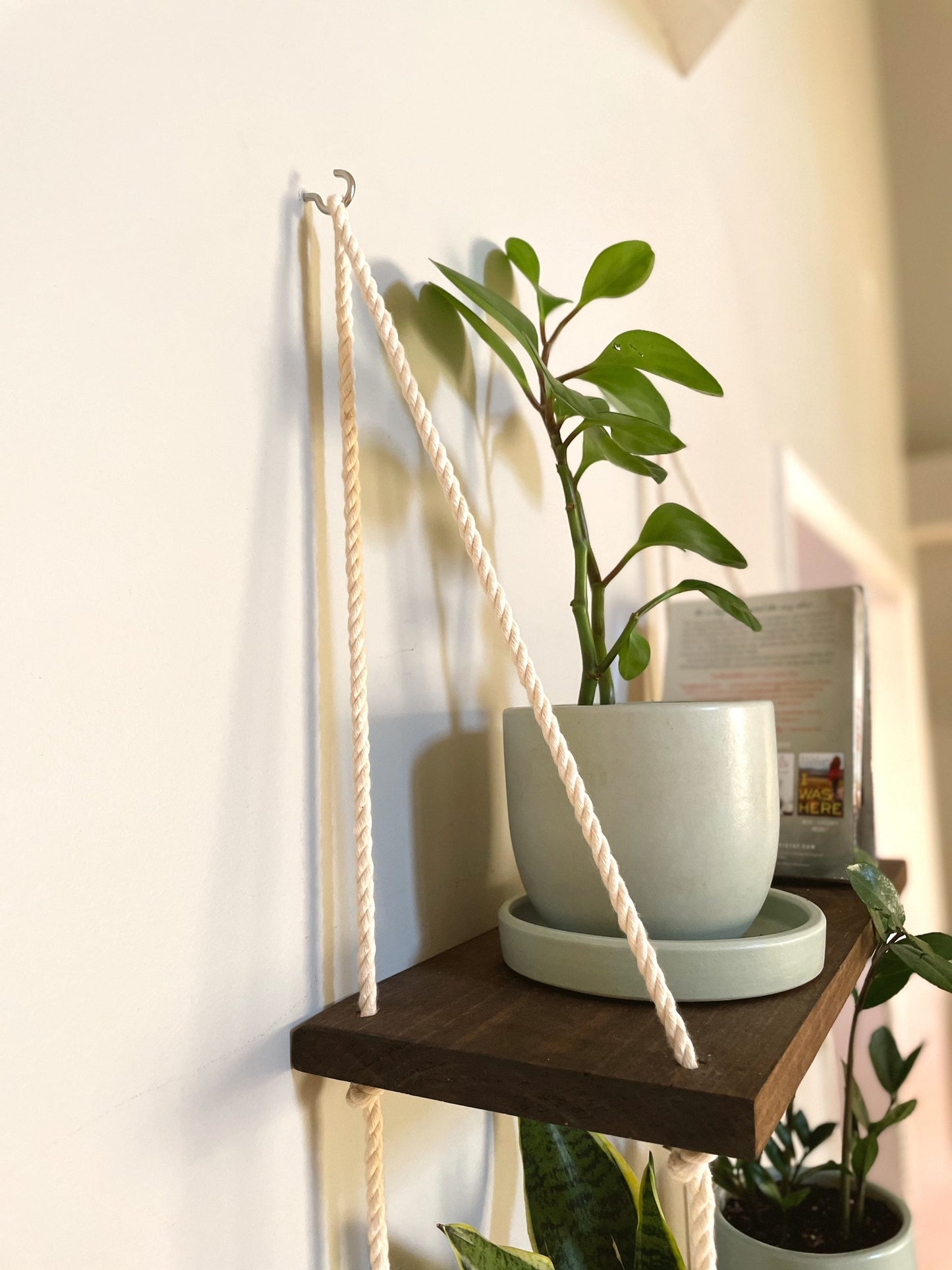 3 Tiered Wooden Wall Hanging Shelf