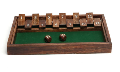 Shut The Box Wooden Game