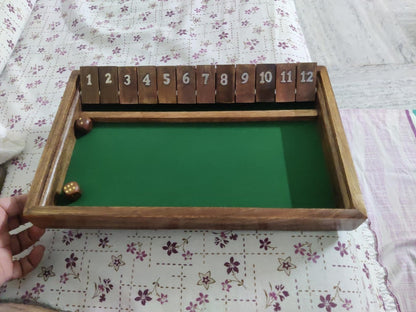 Shut The Box Wooden Game