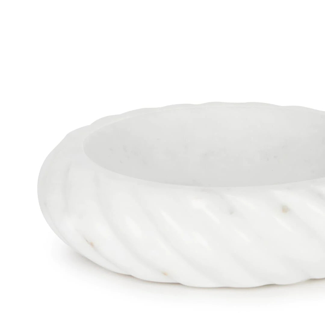 The Cruller Marble Twisted Bowl