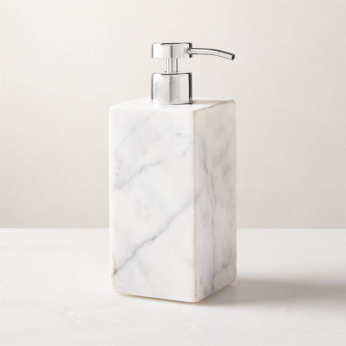 White Marble Soap Dispenser