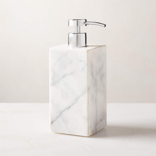 White Marble Soap Dispenser