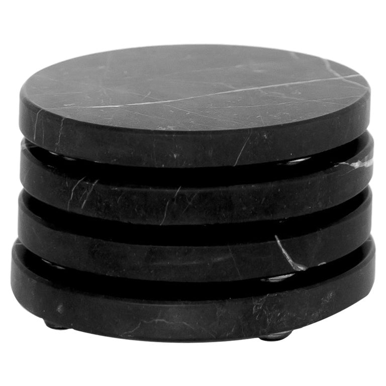 Black Beauty Round Coasters set