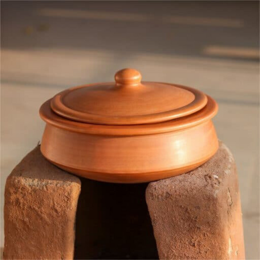 Unglazed Terracotta Clay Handi 2.5 Liters