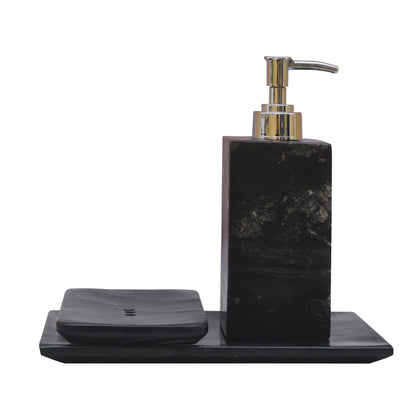 Luxurious Handmade Black Bathroom Marble Set