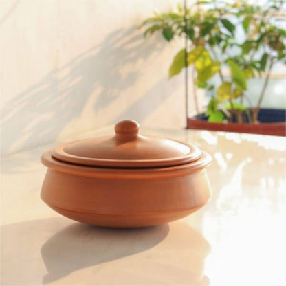 Unglazed Terracotta Clay Handi 2.5 Liters