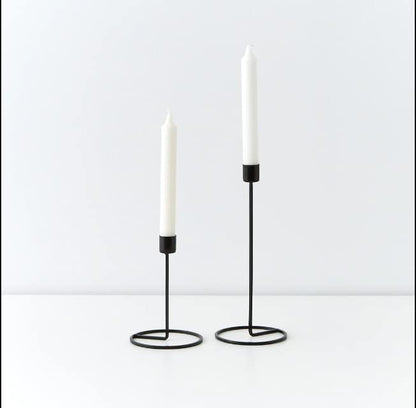 Black Candle Stick Holders Set