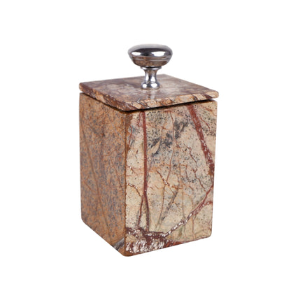 Brown Emperador Bathroom Storage Set of Marble