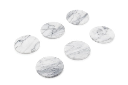 Designer White Marble Coasters