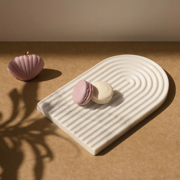 Marble Rainbow Platter