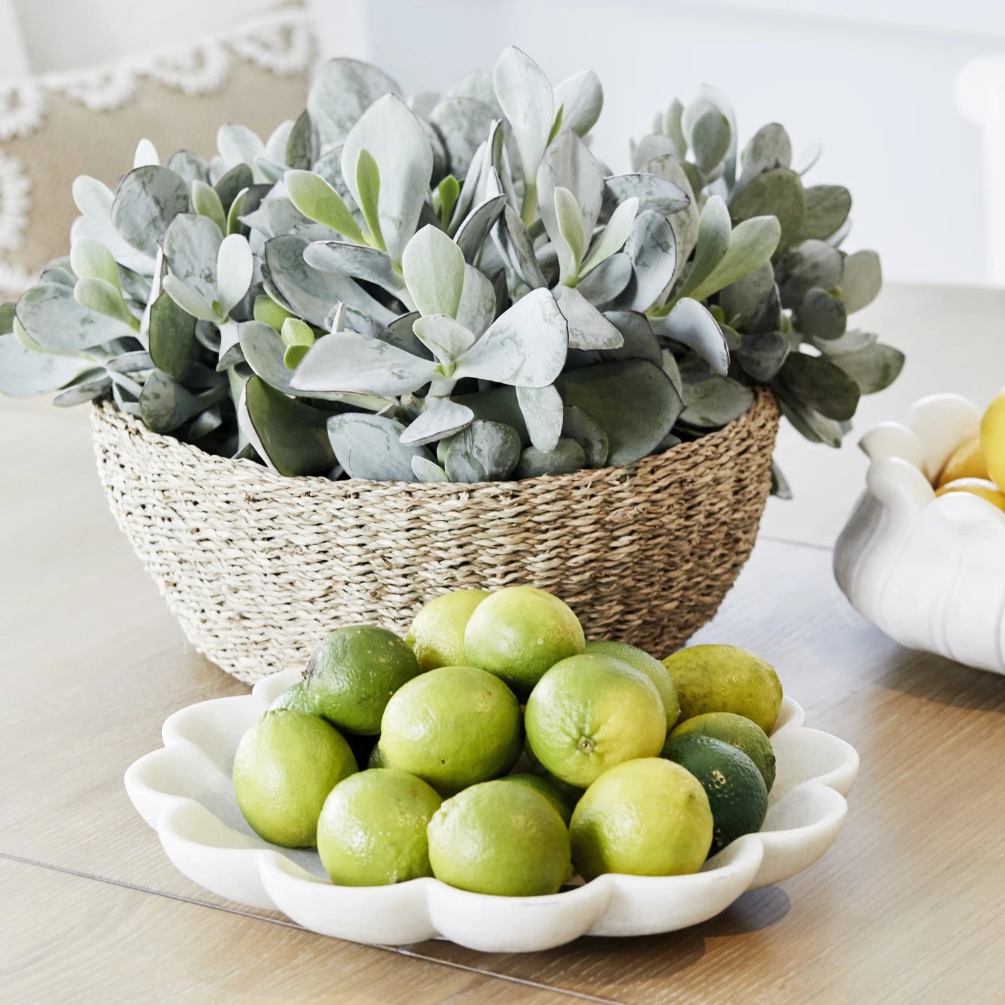 Marble Scalloped Large Tray