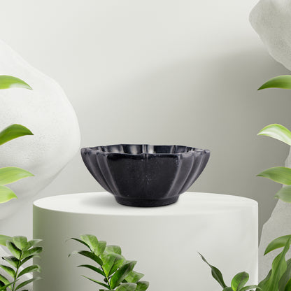 Black Lotus Marble Bowl