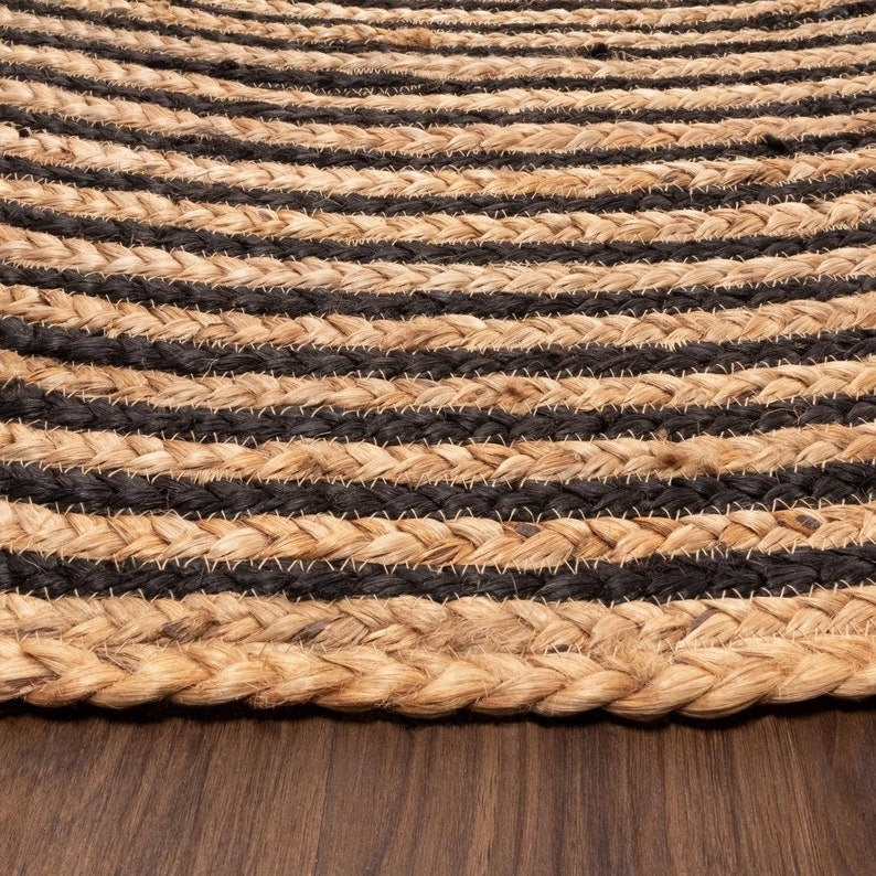 Natural Handmade Boho Jute Rug