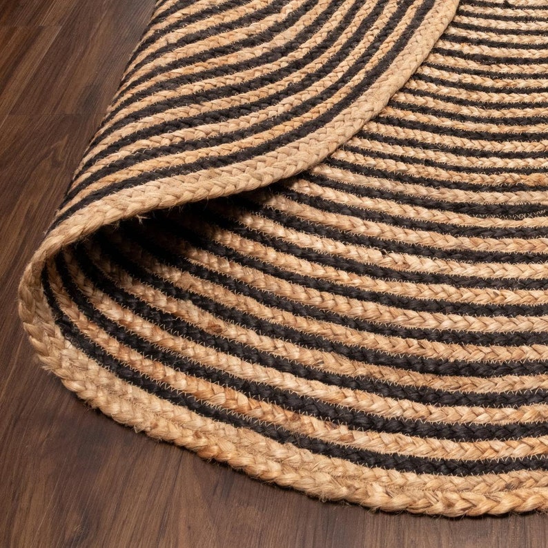 Natural Handmade Boho Jute Rug