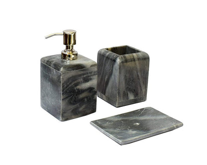 Vintage Grey Marble Bathroom Set