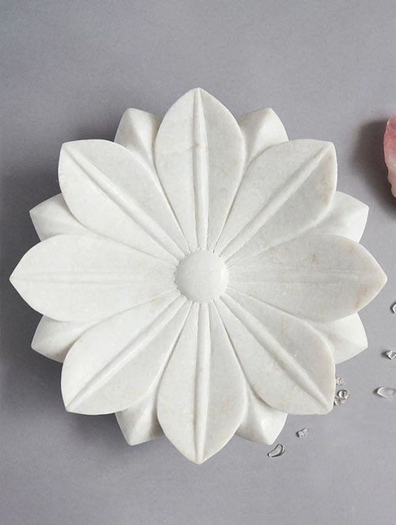 Marble Lotus Flower tray