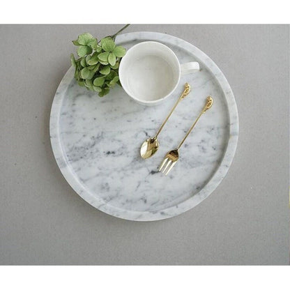 Kitchen Marble Round Tray